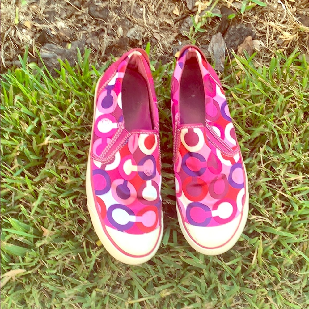 Coach slip ons